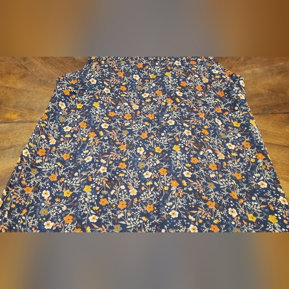 Massini Sleeveless Floral Smocked Shift Dress Navy Blue Size Small - Picture 4 of 16